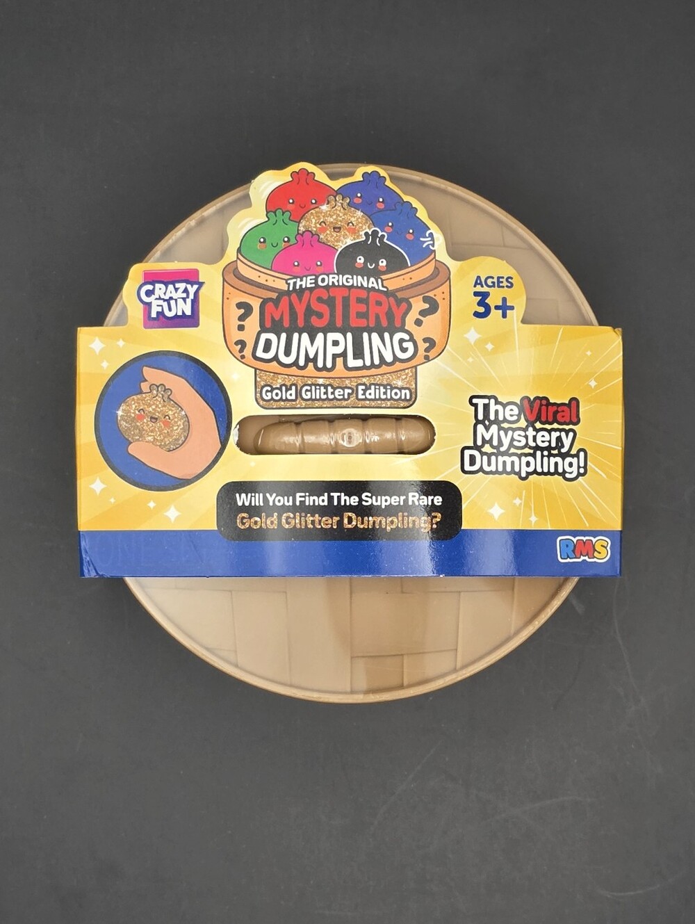 (1 pack) Gold Glitter Mystery Squishy S24 - The Viral Mystery Dumpling!